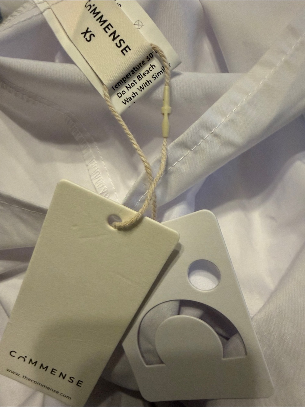 NWT Commense Elegant White Maxi Dress - Picture 5 of 5